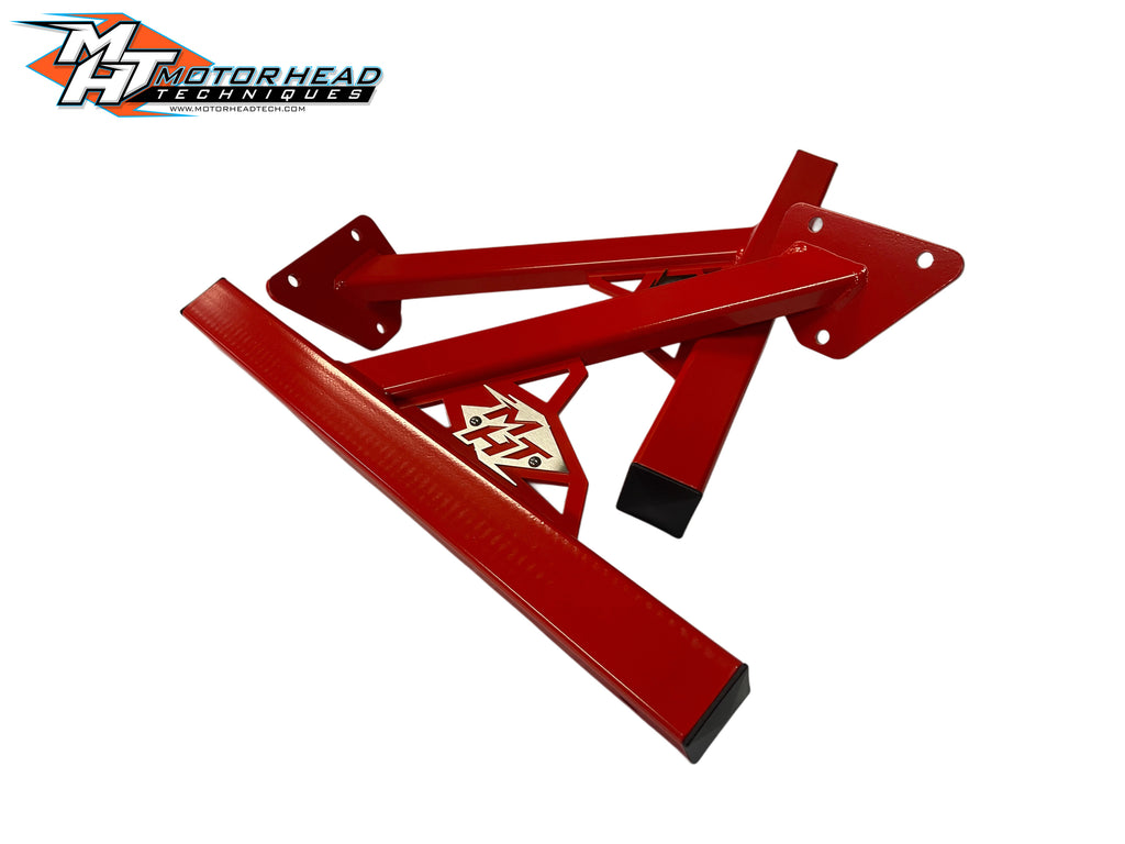 HRC Engine Cradle Storage Stand For Chevy Small & Big Block V8 – Red, 750 Lb Capacity